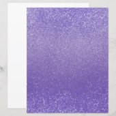 パープルきらめくグリッターダストスクラップブック紙 (正面/裏面)