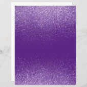 パープルきらめくグリッターダストスクラップブック紙 (正面/裏面)