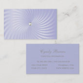 パープルきらめくトワイルビジネスカード 名刺 (正面/裏面)