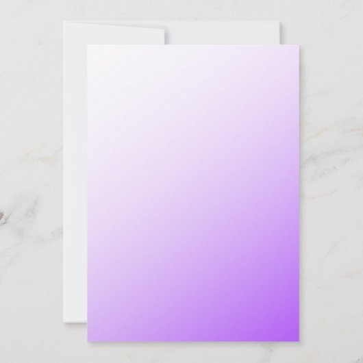 パープルきらめくドレグラデーションススイート16誕生日 招待状 (裏面)