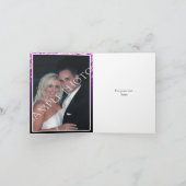 パープルきらめくラ結婚イツ・サンキュー サンキューカード (内部)