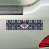 パープルくもの巣 バンパーステッカー (車上)
