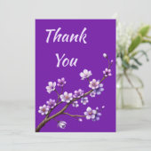 パープルさくらんぼ花の木ご寄付ありがとう シーズンカード (スタンド正面)