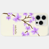パープルさくらんぼ花ズツリー Case-Mate iPhoneケース (裏面 (横))