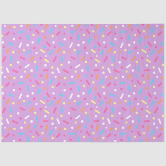 パープルつや消しアイシング&ドーナツ 薄葉紙 (正面)