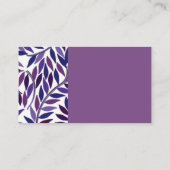 パープルつる植物名刺 名刺 (裏面)