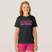 パープルでグランジ Tシャツ (正面フル)