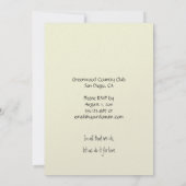 パープルとアイボリーポストウェディングレセプション招待状 招待状 (裏面)