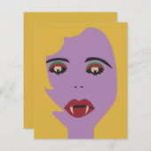 パープルとイエローこうもりアイズヴァンパイアチックヴィンテージ (正面/裏面)