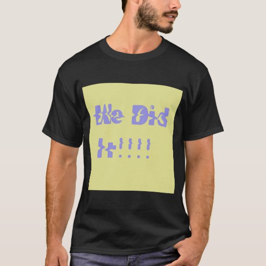 パープルとイエローでやり遂げた Tシャツ (正面)