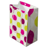 パープルとイエロー ミディアムペーパーバッグ (正面アングル)