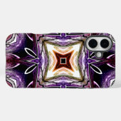 パープルとオレンジの宇宙カレイドスコープデザイン Case-Mate iPhoneケース (裏面 (横))