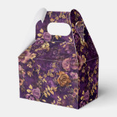 パープルとゴールドのバラ フェイバーボックス (裏面サイド)