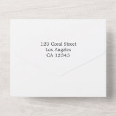 パープルとゴールドのマルディグラ  誕生日パーティー オールインワン招待状 (裏面)