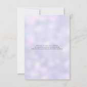 パープルとゴールドの幾何学的なRSVPカード 招待状 (裏面)