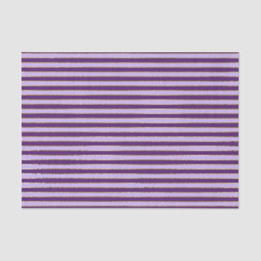 パープルとゴールドフォイルストライプズの誕生日パーティー 薄葉紙 (正面)