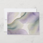 パープルとセージグリーンのローズラブと感謝 サンキューカード (裏面)