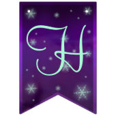 パープルとターコイズフェアリー誕生日 バンティングフラッグ (第2の旗)