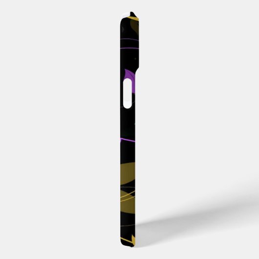 パープルとターコイズフローラビネヤード Case-Mate iPhoneケース (裏面 / 右)