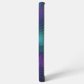 パープルとターコイズモダン抽象芸術のフラクタル・アート SAMSUNG GALAXYケース (左側面)