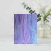 パープルとターコイズ融合 ポストカード (スタンド正面)