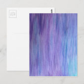 パープルとターコイズ融合 ポストカード (正面/裏面)
