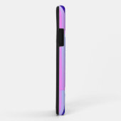 パープルとティール(緑がかった色)ローンスターキルトデザイン Case-Mate iPhoneケース (裏面/右)