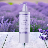 パープルとパープル箔の化粧品ボトルラベル スパークリングワインラベル