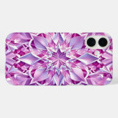 パープルとピンクのクリスタルエフェクト Case-Mate iPhoneケース (裏面 (横))