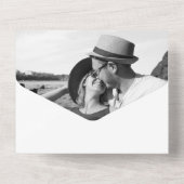 パープルとピンクのチューリップのウェディング オールインワン招待状 (裏面)