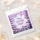 パープルとピンクのビーエレガントズ誕生日のバッグ フェイバーバッグ (クリップ留めされた状態)