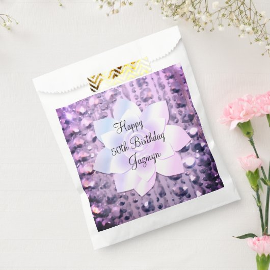 パープルとピンクのビーエレガントズ誕生日のバッグ フェイバーバッグ (封をした状態)