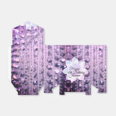 パープルとピンクのビーエレガントズ誕生日 フェイバーボックス (折り畳みなし)