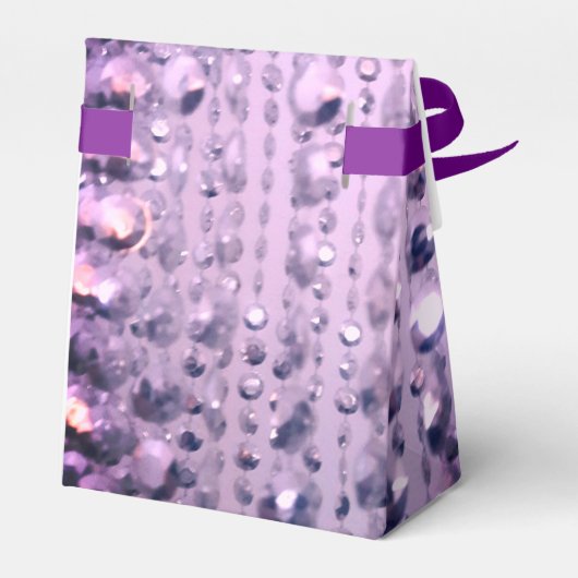 パープルとピンクのビーエレガントズ誕生日 フェイバーボックス (裏面サイド)