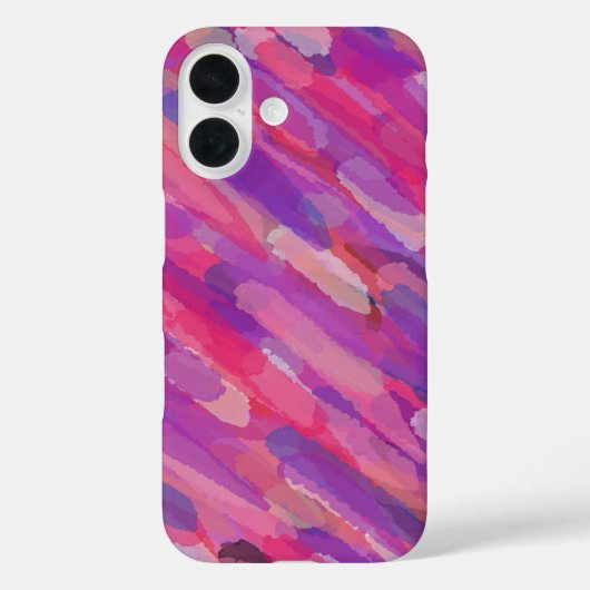 パープルとピンクの抽象的パターン Case-Mate iPhoneケース (裏面)