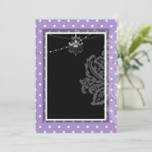 パープルとブラックの招待状 招待状 (スタンド正面)