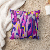 パープルとブルーの抽象芸術スター クッション (ブランケット)
