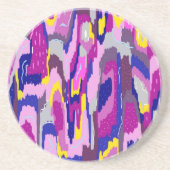 パープルとブルーの抽象芸術スター コースター (正面)