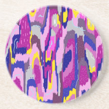 パープルとブルーの抽象芸術スター