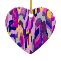 パープルとブルーの抽象芸術スター