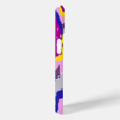 パープルとブルーの抽象芸術スター Case-Mate iPhoneケース (裏面 / 右)