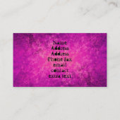 パープルとホットピンクのグランギーのパンク標準サイズ 名刺 (裏面)