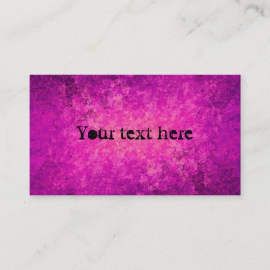 パープルとホットピンクのグランギーのパンク標準サイズ 名刺 (正面)