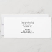 パープルとホワイトのストライプの結婚式招待状 招待状 (裏面)