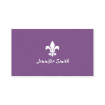 パープルとホワイトのフルール・ド・リス