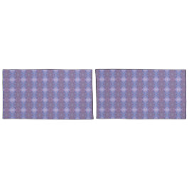 パープルとマウーブパターン（の模様が）ある 枕カバー