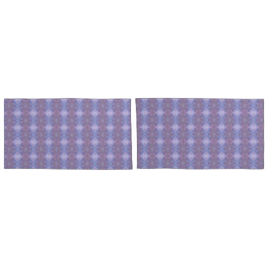 パープルとマウーブパターン（の模様が）ある 枕カバー (裏面-セット)