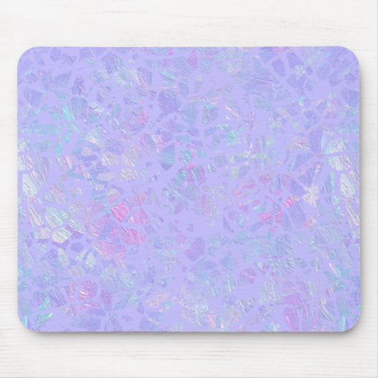 パープルとマルチカラーのフレーク マウスパッド (正面)