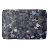 パープルとラベンダー絵を描(ばちゃばちゃ)跳ねる バスマット (正面)