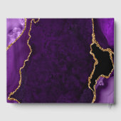 パープルと金ゴールドアガテマーブルSweet sixteen ゲストブック (裏面)